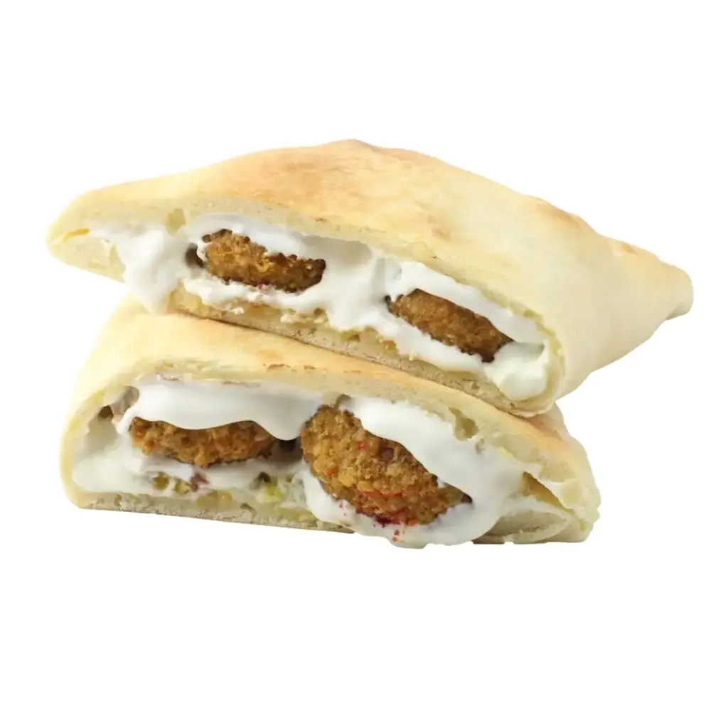 فطيرة لبنة بالفلافل